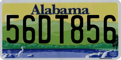 AL license plate 56DT856