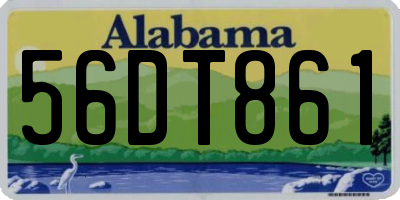 AL license plate 56DT861