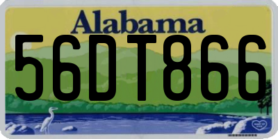 AL license plate 56DT866