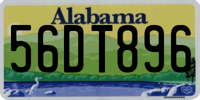 AL license plate 56DT896