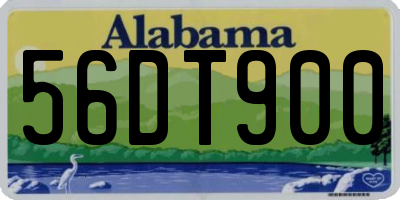 AL license plate 56DT900