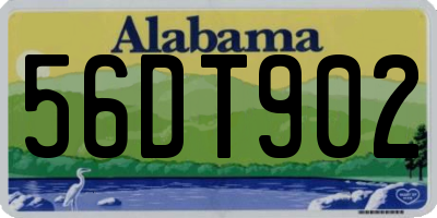 AL license plate 56DT902