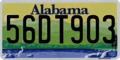 AL license plate 56DT903