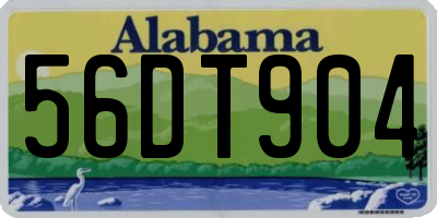 AL license plate 56DT904