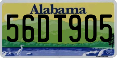 AL license plate 56DT905