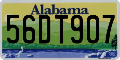 AL license plate 56DT907