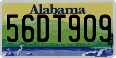 AL license plate 56DT909