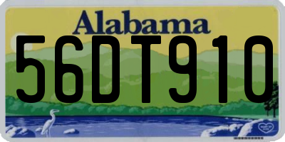 AL license plate 56DT910