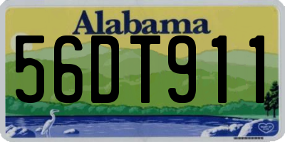 AL license plate 56DT911