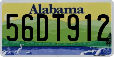 AL license plate 56DT912