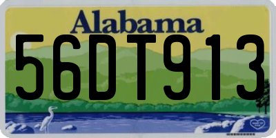 AL license plate 56DT913