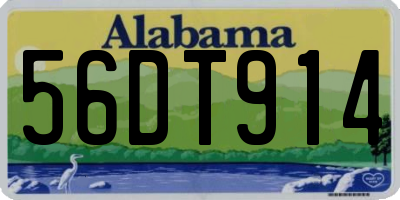 AL license plate 56DT914