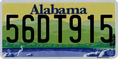 AL license plate 56DT915