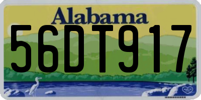 AL license plate 56DT917