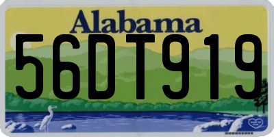 AL license plate 56DT919