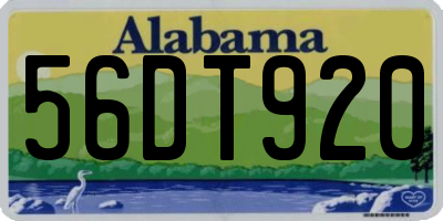 AL license plate 56DT920