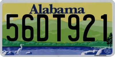 AL license plate 56DT921