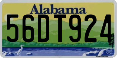 AL license plate 56DT924
