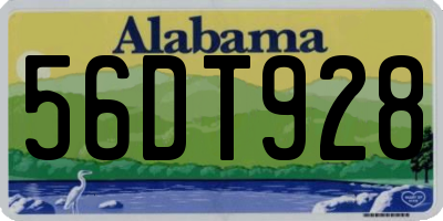 AL license plate 56DT928
