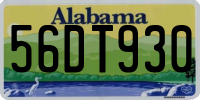 AL license plate 56DT930