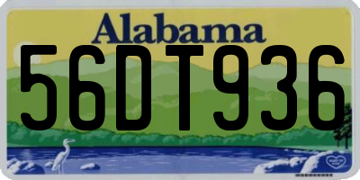 AL license plate 56DT936