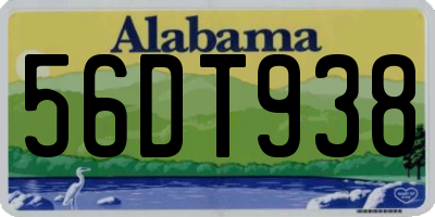 AL license plate 56DT938