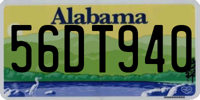 AL license plate 56DT940
