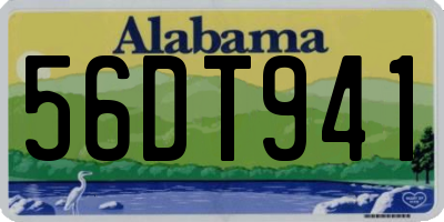 AL license plate 56DT941