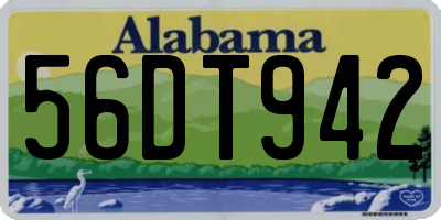 AL license plate 56DT942