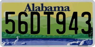 AL license plate 56DT943