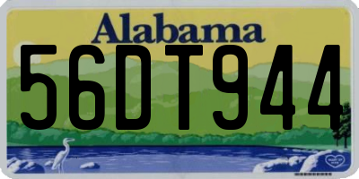 AL license plate 56DT944