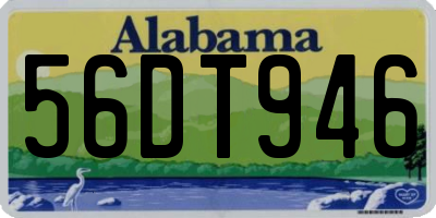 AL license plate 56DT946