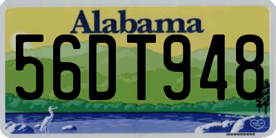 AL license plate 56DT948