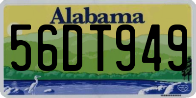 AL license plate 56DT949