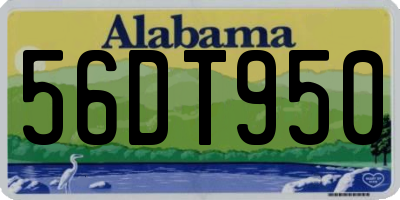 AL license plate 56DT950