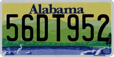 AL license plate 56DT952