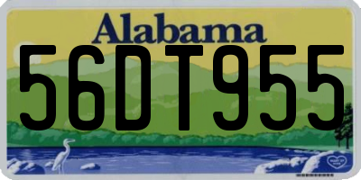 AL license plate 56DT955