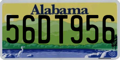 AL license plate 56DT956