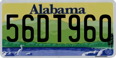 AL license plate 56DT960