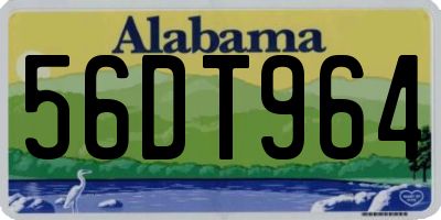 AL license plate 56DT964