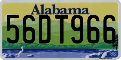 AL license plate 56DT966