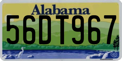 AL license plate 56DT967