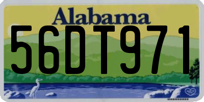 AL license plate 56DT971