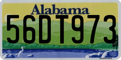 AL license plate 56DT973
