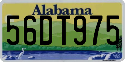 AL license plate 56DT975