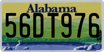 AL license plate 56DT976