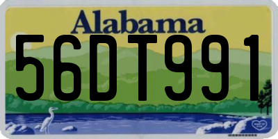 AL license plate 56DT991