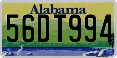 AL license plate 56DT994