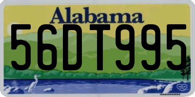 AL license plate 56DT995
