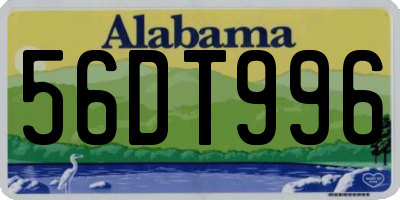 AL license plate 56DT996
